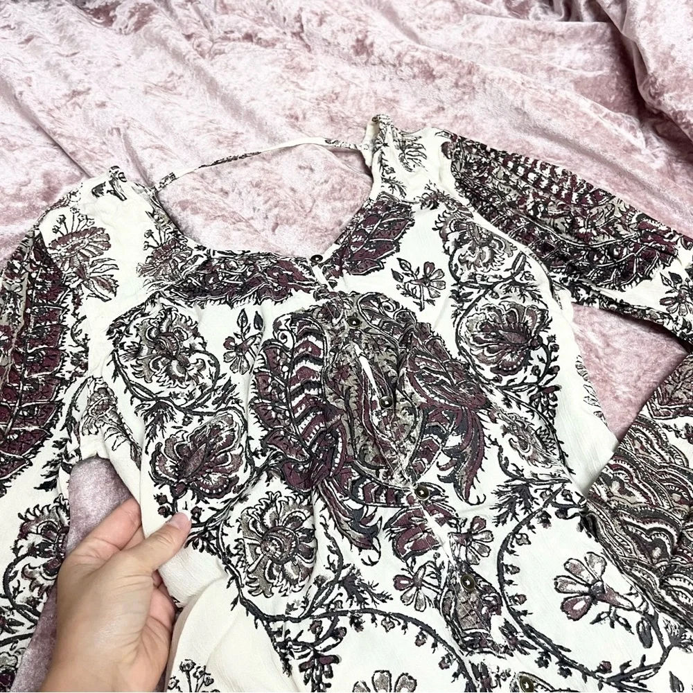 Billabong boho hippie flowy top - Picture 2 of 7